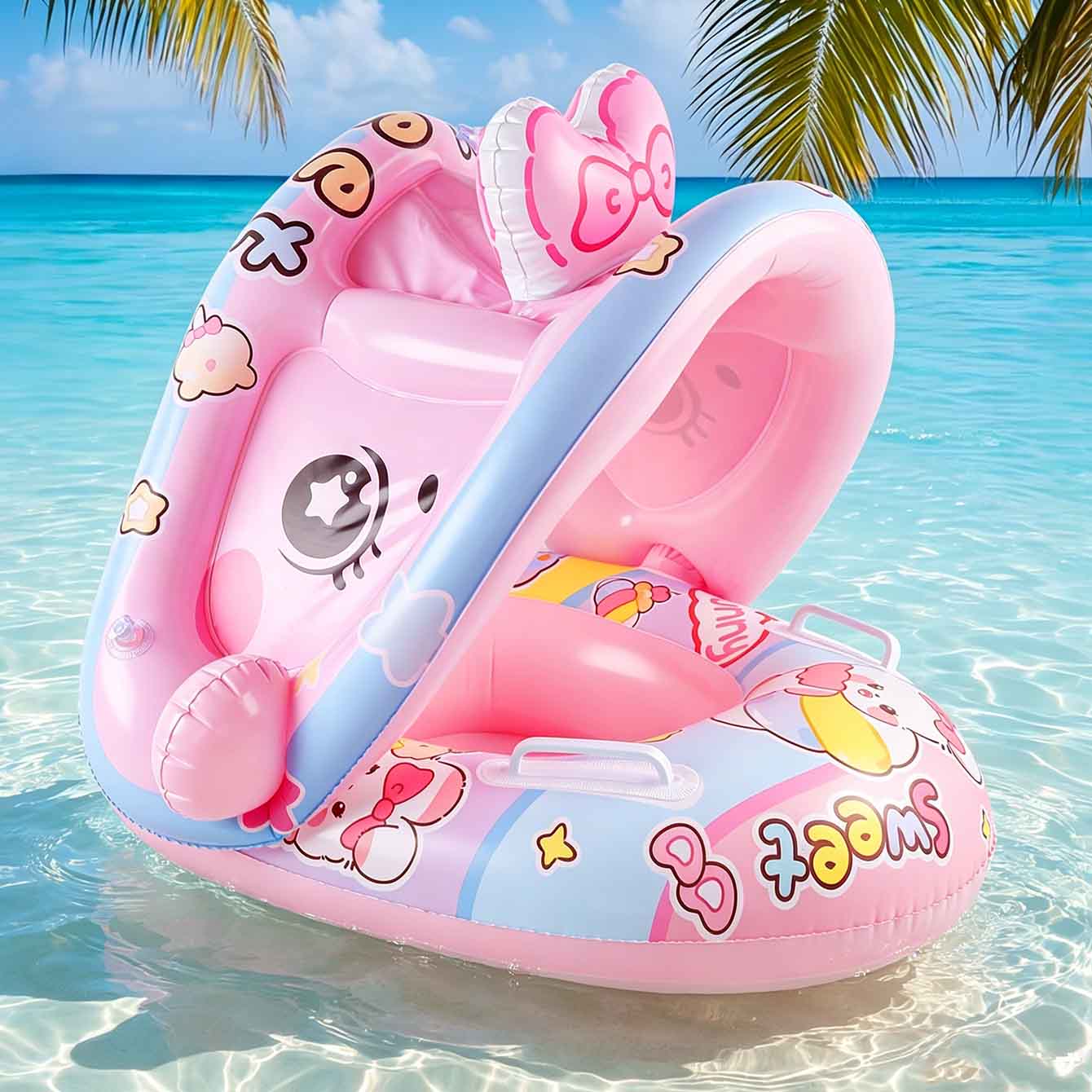 Pool Float Ring Inflatable - 1PC Siège gonflable pour piscine avec