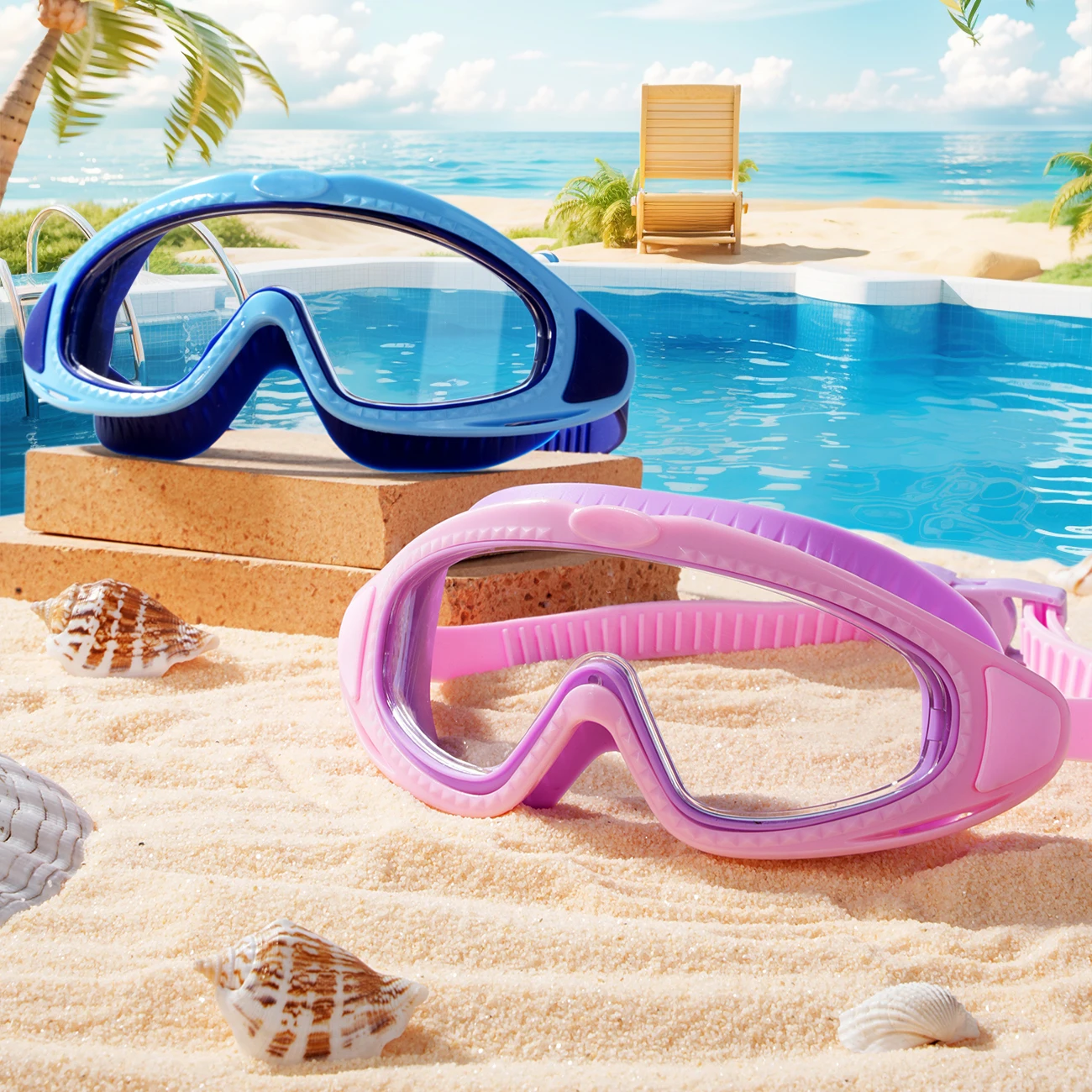 Swim Goggles Anti Fog Uv - Lunettes de natation unisexes pour adultes