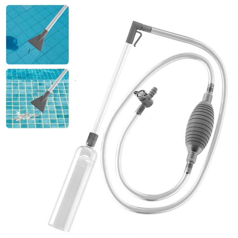 Pool Vacuum Manual - Aspirateur de piscine avec 2 adaptateurs