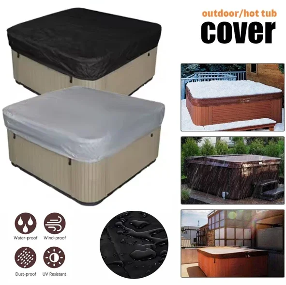 Pool Cover Waterproof - Housse de protection imperméable pour spa,