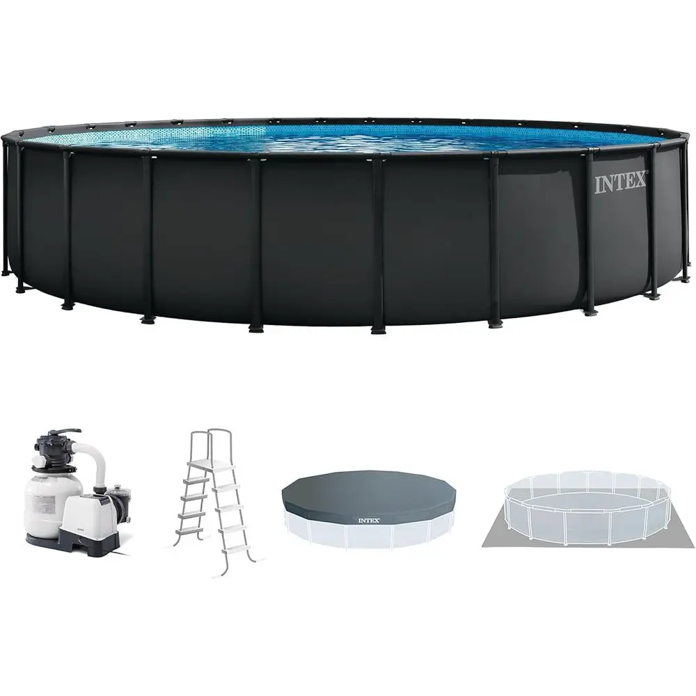 Pool Ladder Above Ground - Ensemble de piscine hors sol ronde