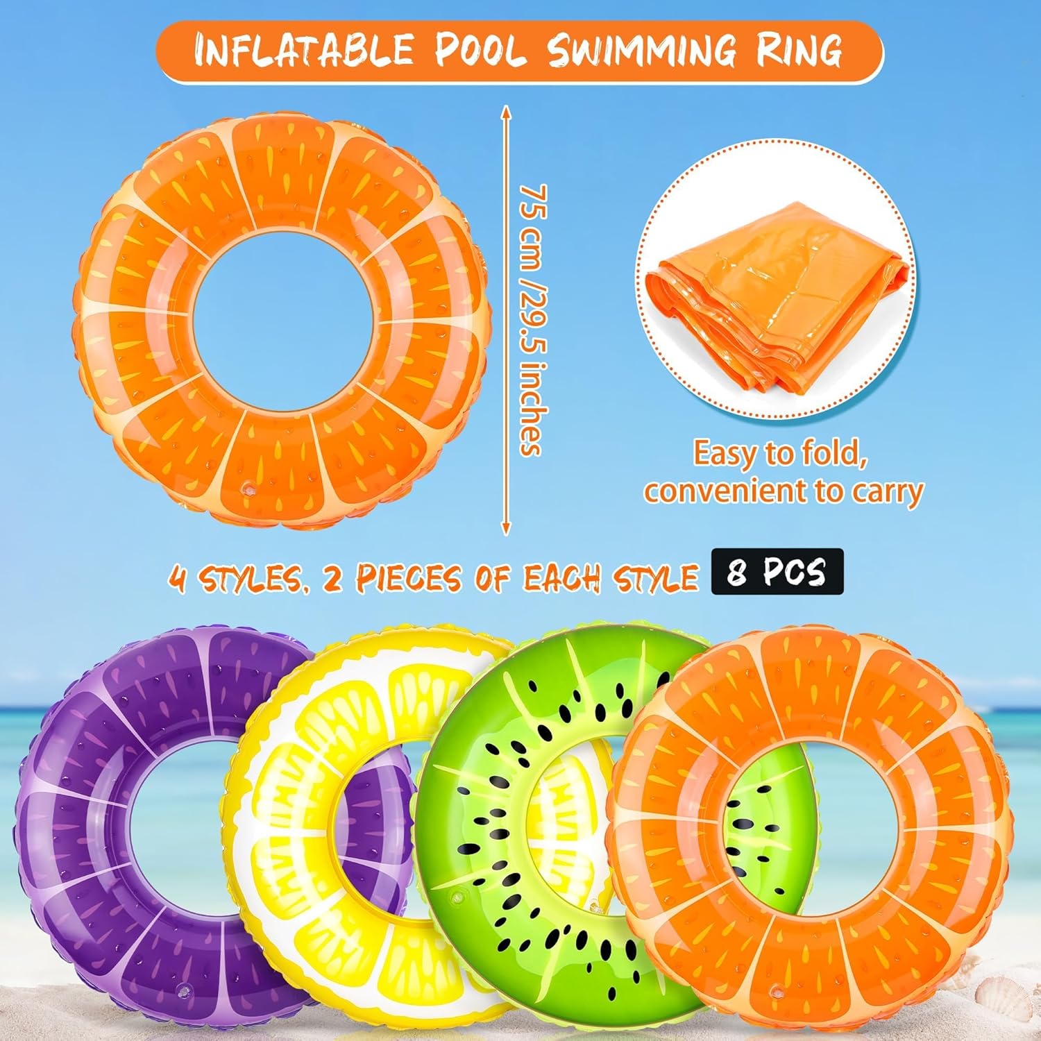 Ensemble d'anneaux de piscine  - Pool Float Ring Inflatable avis et prix