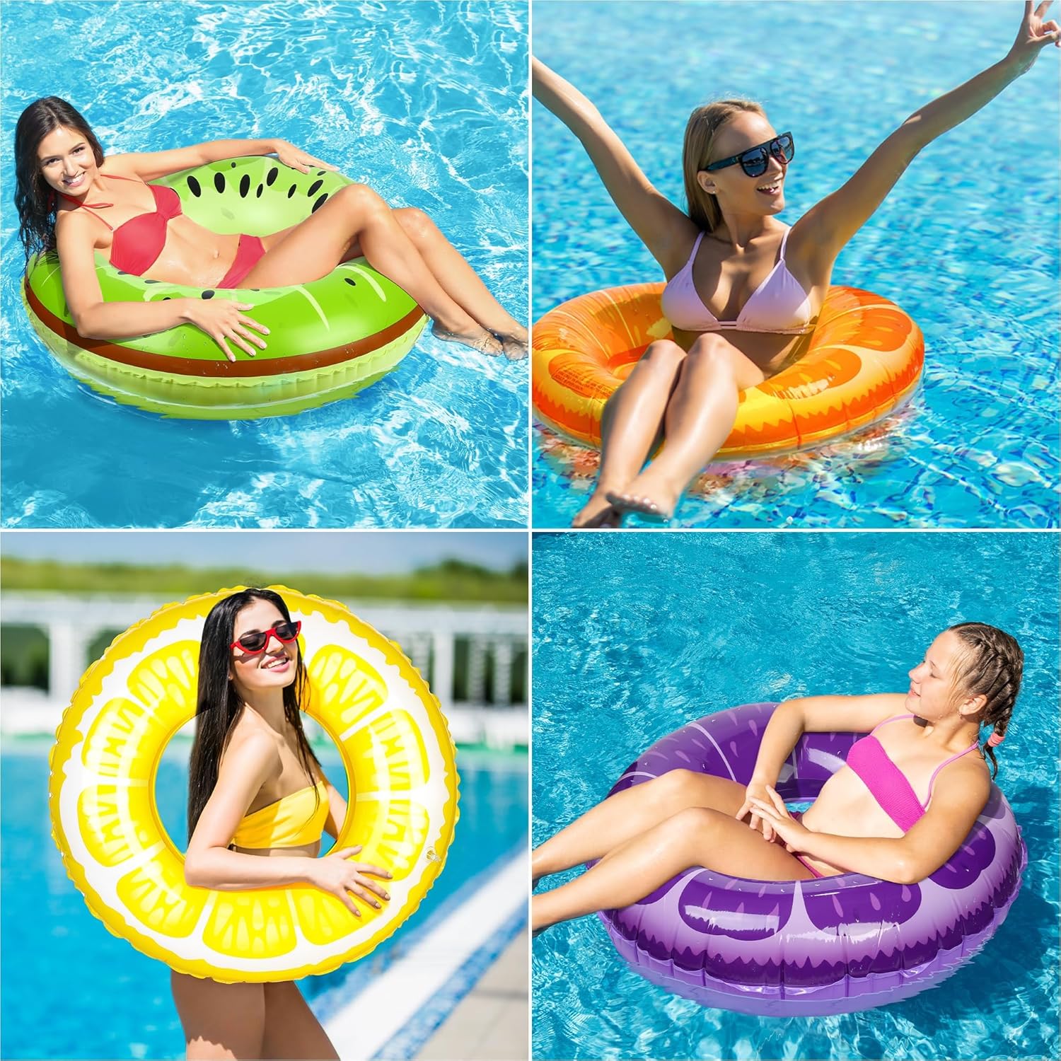 Ensemble d'anneaux de piscine  - Pool Float Ring Inflatable avis et prix