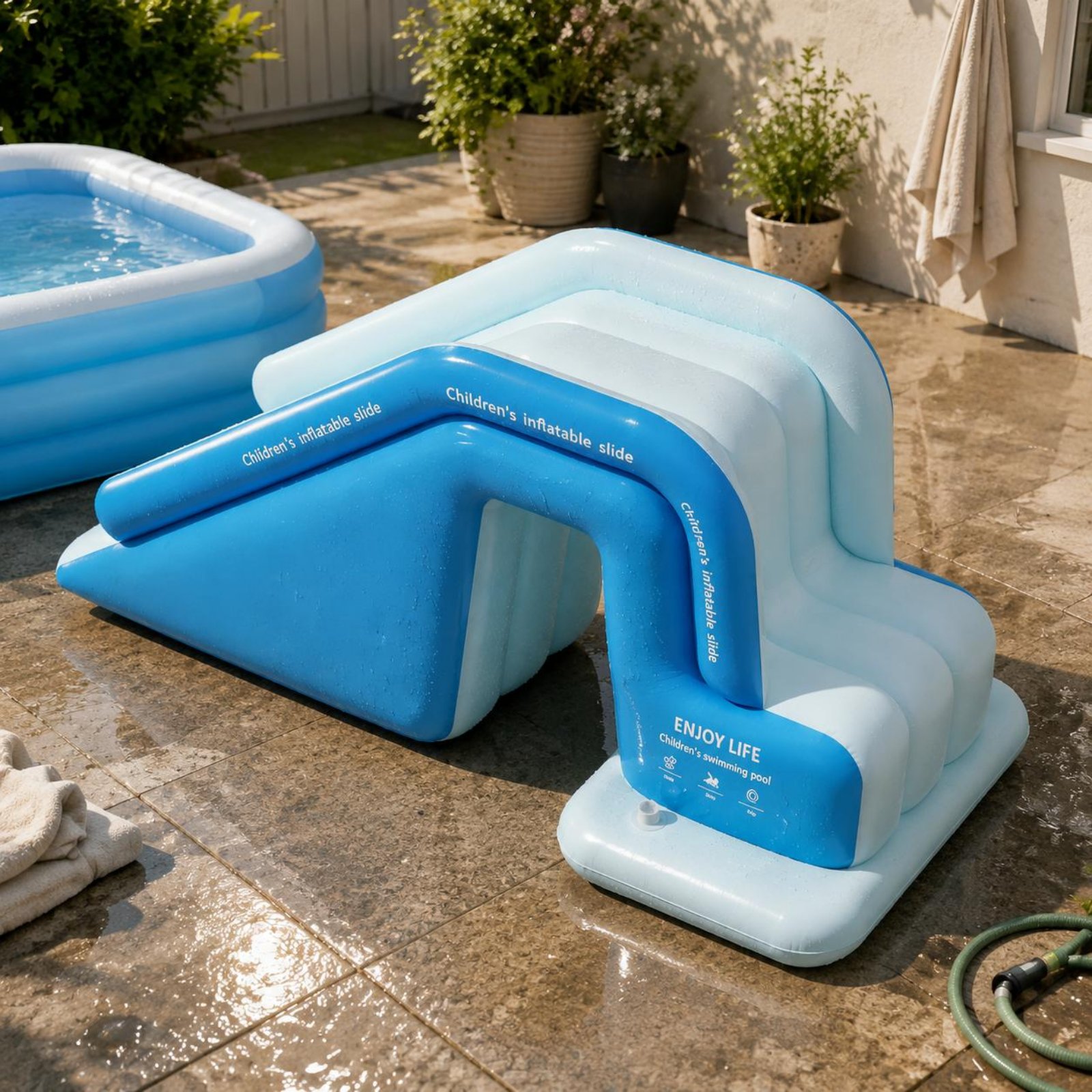 Toboggan gonflable pliable pou - Water Slide Inflatable avis et prix