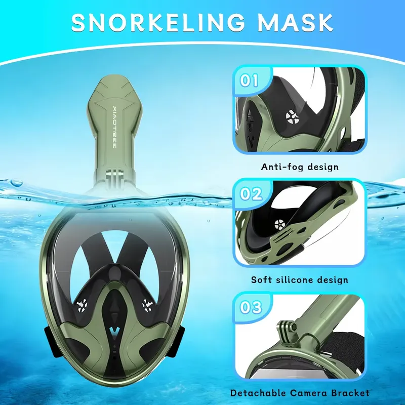 Masque de plongée intégral pou - Snorkel Mask Full Face avis et prix