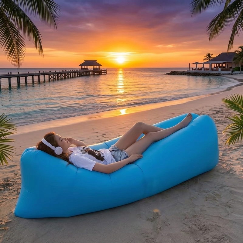 Canapé gonflable portable, fau - Pool Lounger Inflatable avis et prix