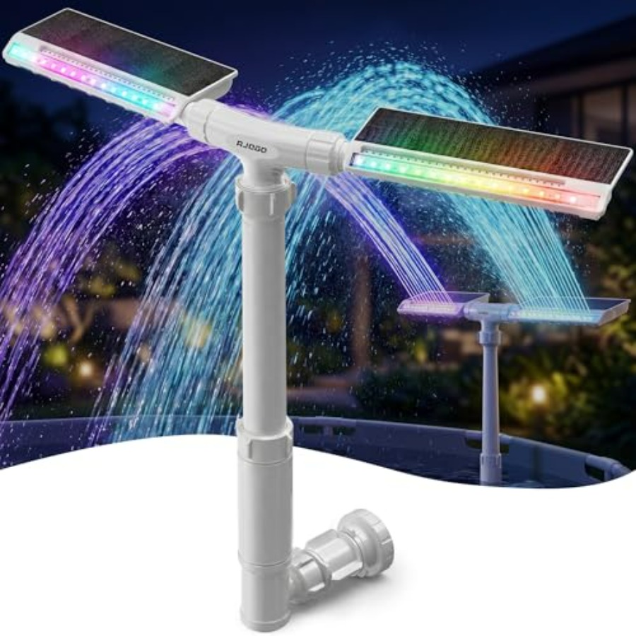 Fontaine solaire pour piscines - Pool Light Solar Rechargeable avis et prix