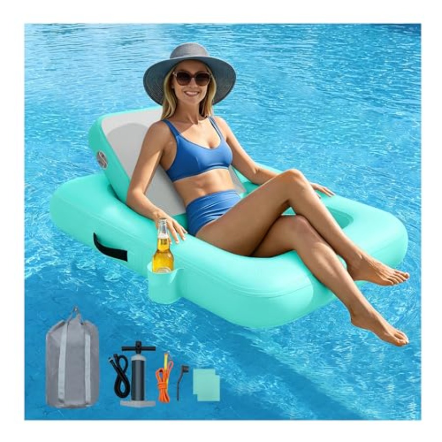 Chaises flottantes avec dossie - Pool Lounger Inflatable avis et prix