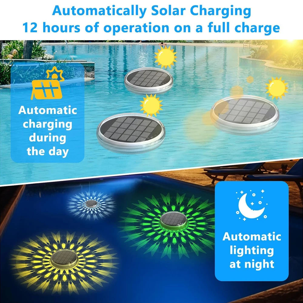 Jolies lumières de piscine flo - Pool Light Solar Rechargeable avis et prix