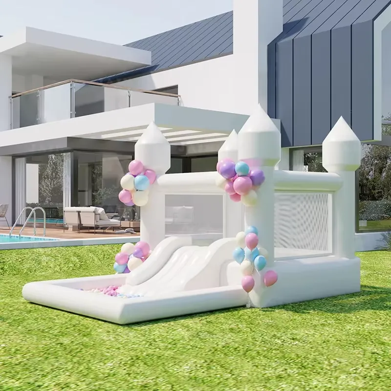Château gonflable blanc de qua - Water Slide Inflatable avis et prix