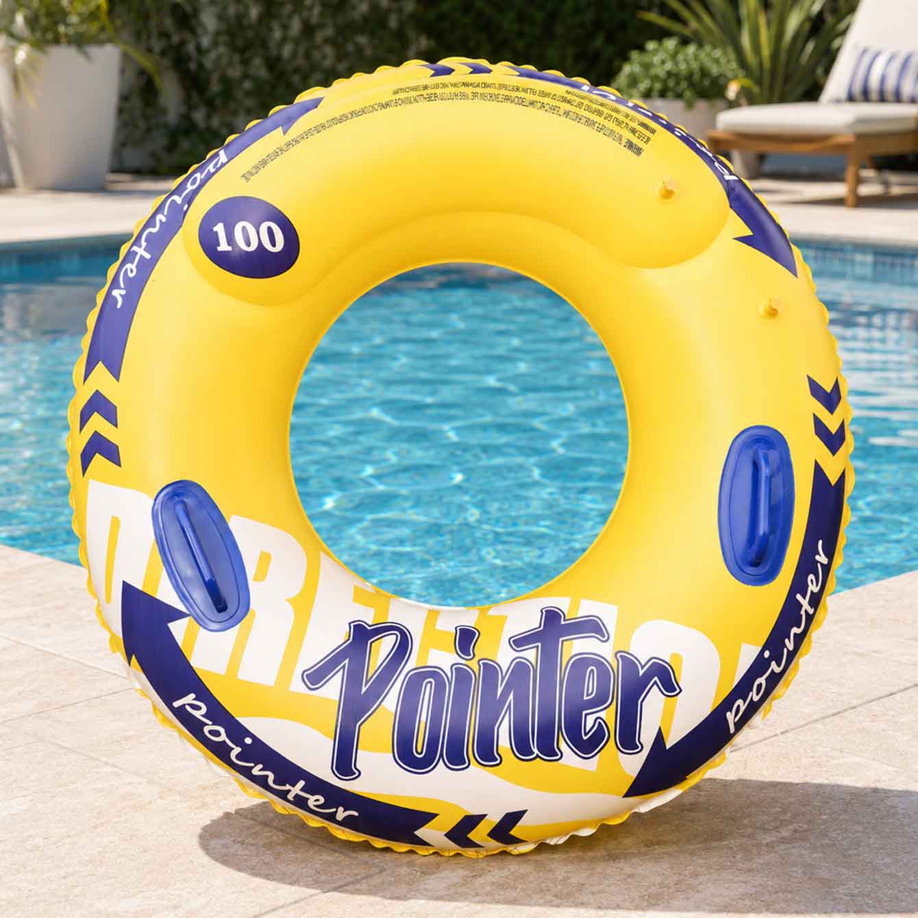 1 bouée gonflable avec poignée - Pool Float Ring Inflatable avis et prix